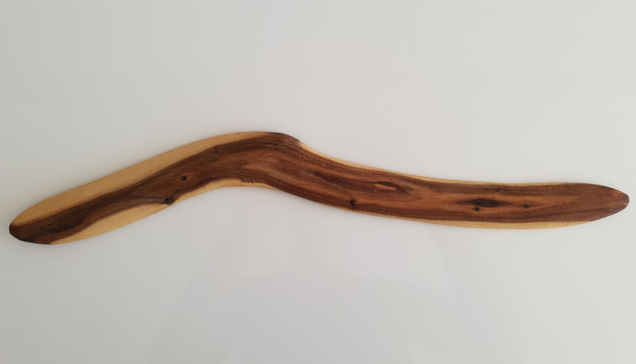 Indigenous-Art-Wood-Carving-Boomerang-2-Robert-Tilmouth