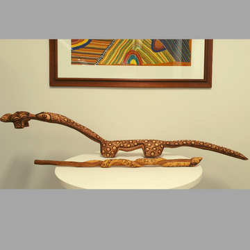 Goanna Wood Carving by Robert Tilmouth
