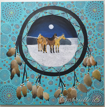 Indigenous-Art-Horse-Whispering-Gabrielle-Barney