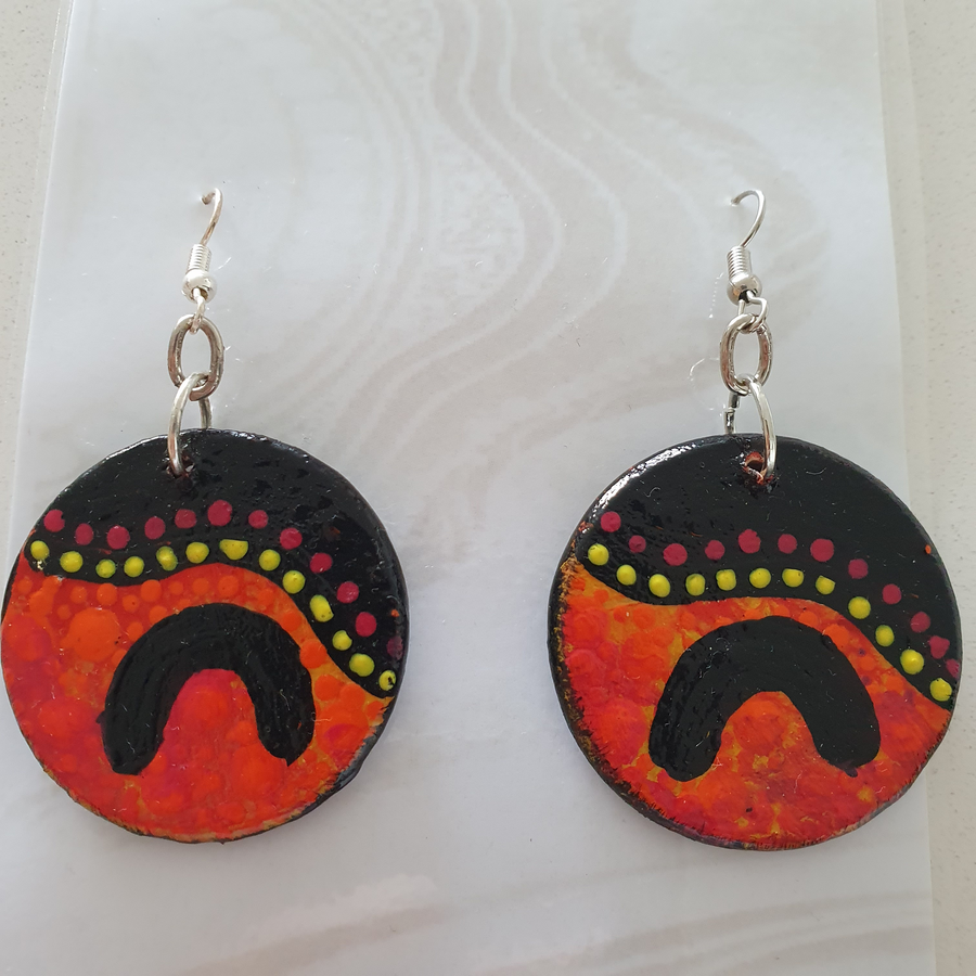 Hand-Painted-Indigenous Earrings